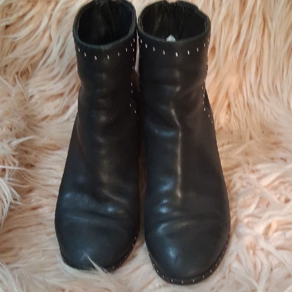 RAG & BONE Black Studded Ankle Boots SIZE 38 (7 1/2-8) - Picture 2 of 11